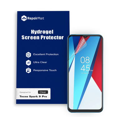 Tecno Spark 9 Pro Compatible Premium Hydrogel Screen Protector With Full Coverage Ultra HD